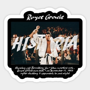 royce gracie Sticker